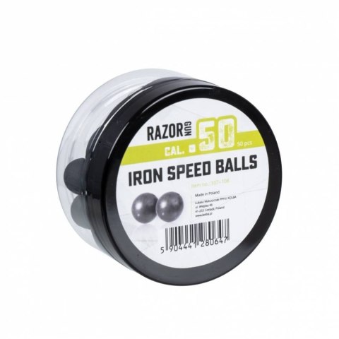 Kule gumowo-metalowe Iron Speed Balls RazorGun 50 kal. .50 / 50 szt. do Umarex HDR50 (337-108) RazorGun