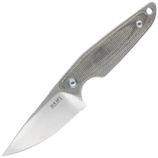Nóż MKM Makro 1 Green Canvas Micarta, Stonewashed by Jesper Voxnæs (MKMA01-GC) MKM - Maniago Knife Makers