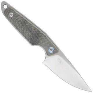 Nóż MKM Makro 1 Green Canvas Micarta, Stonewashed by Jesper Voxnæs (MKMA01-GC) MKM - Maniago Knife Makers