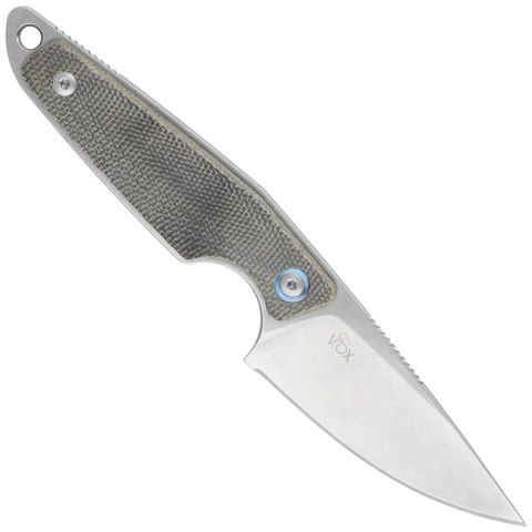 Nóż MKM Makro 1 Green Canvas Micarta, Stonewashed by Jesper Voxnæs (MKMA01-GC) MKM - Maniago Knife Makers