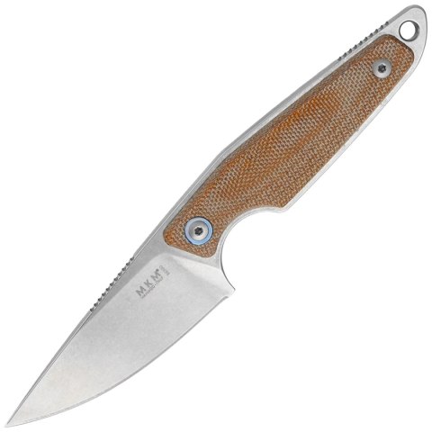 Nóż MKM Makro 1 Natural Canvas Micarta, Stonewashed by Jesper Voxnæs (MKMA01-NC) MKM - Maniago Knife Makers
