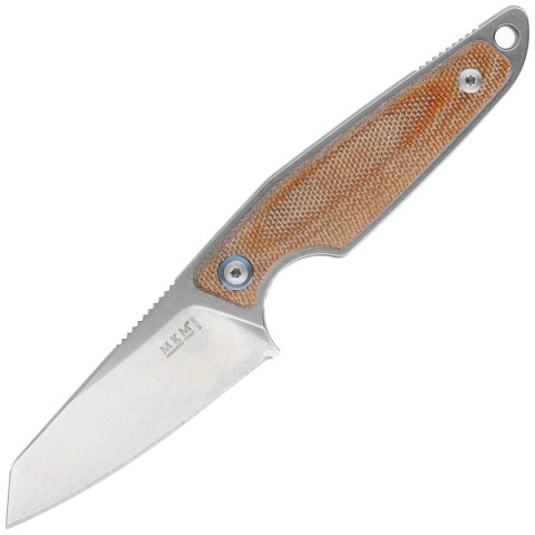 Nóż MKM Makro 2 Natural Canvas Micarta, Stonewashed by Jesper Voxnæs (MKMA02-NC) MKM - Maniago Knife Makers