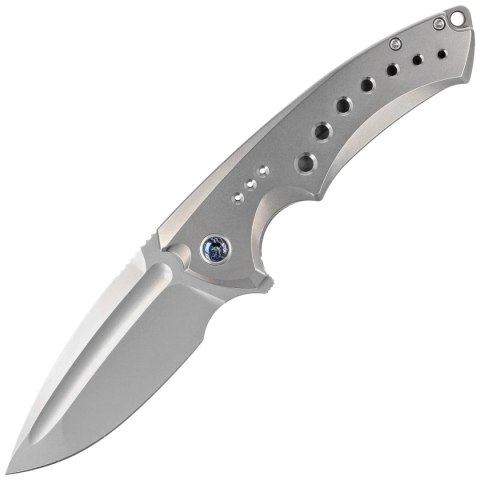 Nóż WE Knife Nexusia LE No 098/155 Bead Blasted Titanium, Bead Blasted CPM 20CV (WE22044-4) WE Knife