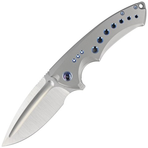 Nóż WE Knife Nexusia LE No 121/155 Gray Titanium, Hand Satin CPM 20CV (WE22044-2) WE Knife