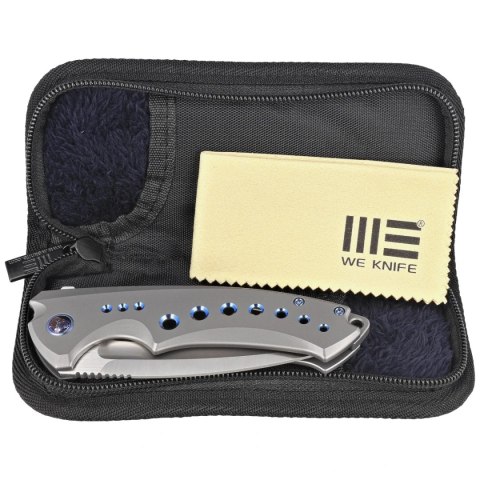 Nóż WE Knife Nexusia LE No 121/155 Gray Titanium, Hand Satin CPM 20CV (WE22044-2) WE Knife