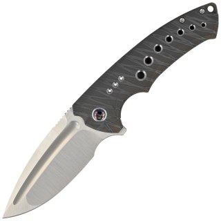 Nóż WE Knife Nexusia LE No ???/150 Tiger Stripe Titanium, Hand Satin CPM 20CV (WE22044-3) WE Knife