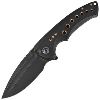 Nóż WE Knife Nexusia LE No ???/155 Black Titanium, Black Stonewashed CPM 20CV (WE22044-1) WE Knife