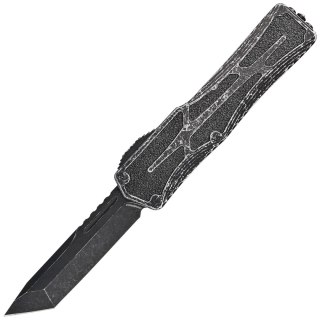 Nóż automatyczny OTF Heretic Colossus TE Breakthrough Gray Aluminum, Battleworn Black MagnaCut by Tony Marfione Jr. Heretic Knives