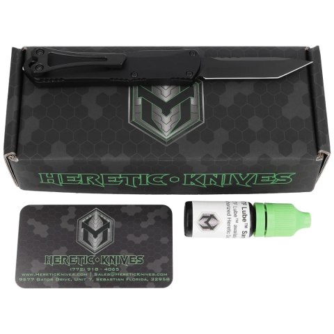 Nóż automatyczny OTF Heretic Manticore E T/E Black Aluminium, Black DLC MagnaCut by Tony Marfione Jr. Heretic Knives