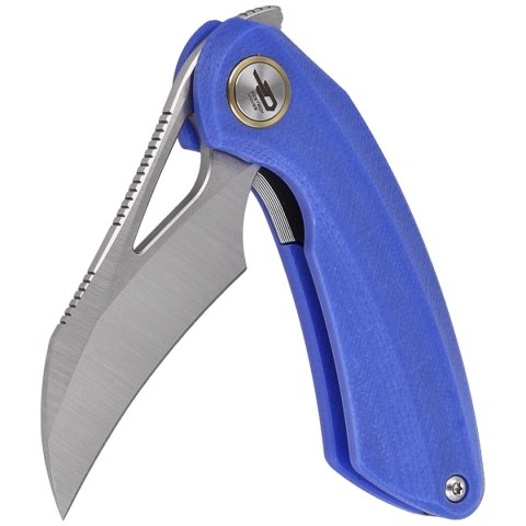 Nóż składany Bestech Bihai Blue G10, Stonewashed/Satin 14C28N by Ostap Hel (BG53D-1) Bestech Knives