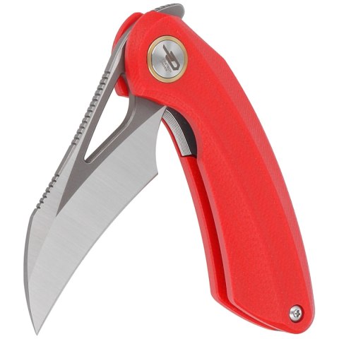 Nóż składany Bestech Bihai Red G10, Grey DLC Stonewashed/Satin 14C28N by Ostap Hel (BG53C-2) Bestech Knives