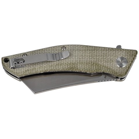 Nóż składany Bestech Cubis Beige Micarta, Stonewashed / Satin D2 (BG42B) Bestech Knives