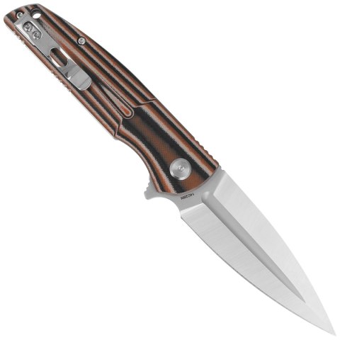 Nóż składany Bestech Fin Black / Orange / Beige G10, Satin 14C28N (BG34C-1) Bestech Knives