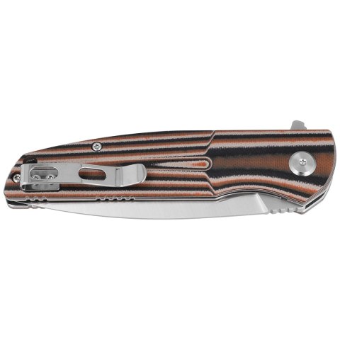 Nóż składany Bestech Fin Black / Orange / Beige G10, Satin 14C28N (BG34C-1) Bestech Knives