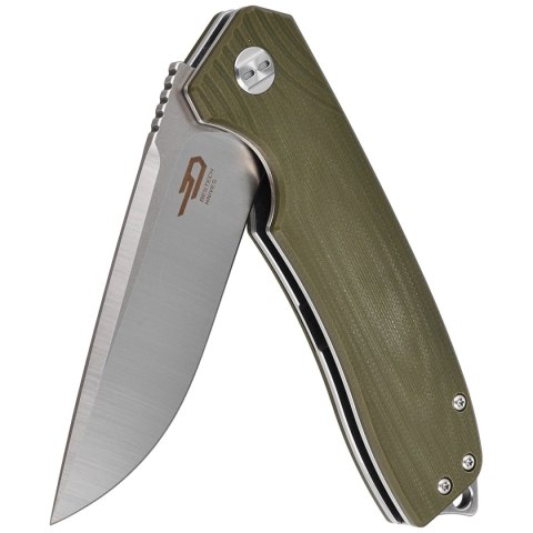 Nóż składany Bestech Lion Army Green G10, Stonewashed/Satin D2 (BG01B) Bestech Knives