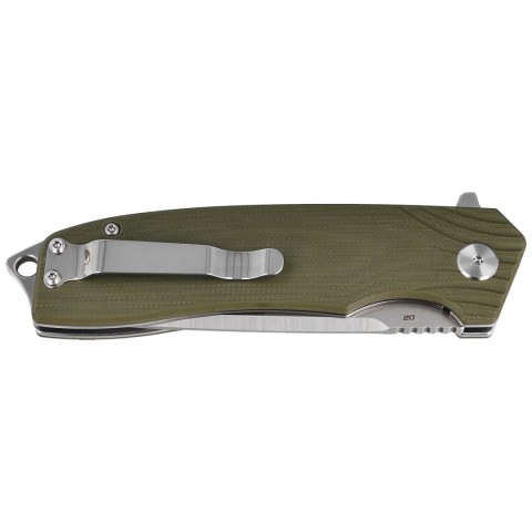 Nóż składany Bestech Lion Army Green G10, Stonewashed/Satin D2 (BG01B) Bestech Knives