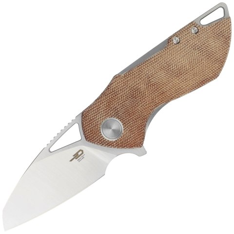 Nóż składany Bestech Riverstone Natural Canvas Micarta, Satin 154CM by Frank Grissom (BL03E) Bestech Knives