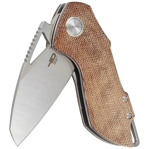 Nóż składany Bestech Riverstone Natural Canvas Micarta, Satin 154CM by Frank Grissom (BL03E) Bestech Knives