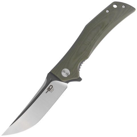 Nóż składany Bestech Scimitar Army Green G10, Gray/Satin D2 (BG05B-2) Bestech Knives