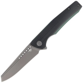 Nóż składany Bestech Slyther Black/Green G10, Grey Titanized 14C28N (BG51D) Bestech Knives