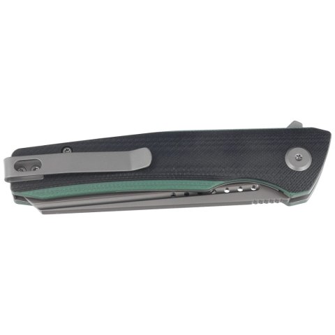 Nóż składany Bestech Slyther Black/Green G10, Grey Titanized 14C28N (BG51D) Bestech Knives