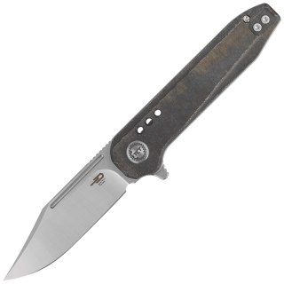 Nóż składany Bestech Syntax CP Green Micarta, Stonewashed/Satin CPM 154CM by Todd Knife and Tool (BG41E) Bestech Knives