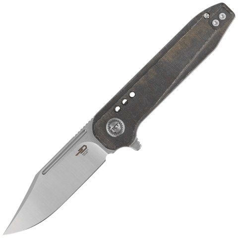 Nóż składany Bestech Syntax CP Green Micarta, Stonewashed/Satin CPM 154CM by Todd Knife and Tool (BG41E) Bestech Knives