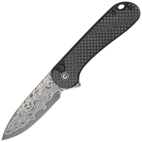 Nóż składany Civivi Button Lock Elementum II Carbon Fiber/Black G10, Damascus (C18062PB-DS1) Civivi by WE Knife