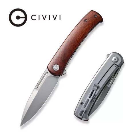 Nóż składany Civivi Cetos Cuibourtia Wood / Stainless Steel, Silver Bead Blasted 14C28N (C21025B-4) Civivi by WE Knife