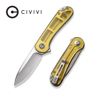 Nóż składany Civivi Elementum Flipper Polished Ultem, Satin D2 (C907A-4) Civivi by WE Knife