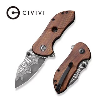 Nóż składany Civivi Gordo Guibourtia Wood, Damascus by Peter Carey (C22018C-DS1) Civivi by WE Knife