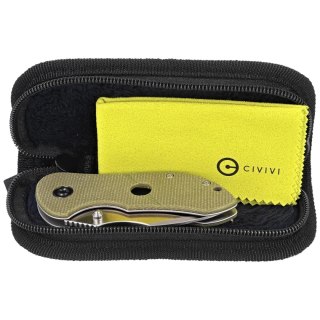 Nóż składany Civivi Gordo Olive Canvas Micarta, Satin D2 by Peter Carey (C22018C-2) Civivi by WE Knife