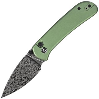 Nóż składany Civivi Qubit Green Aluminum, Black Damascus (C22030E-DS1) Civivi by WE Knife