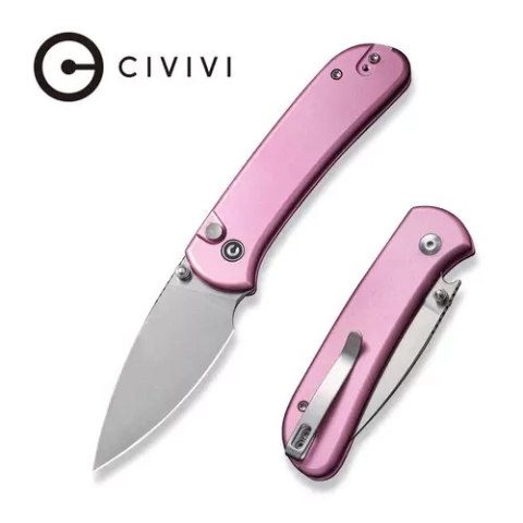 Nóż składany Civivi Qubit Pink Aluminum, Satin 14C28N (C22030E-5) Civivi by WE Knife