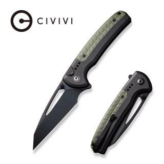 Nóż składany Civivi Sentinel Strike Black Aluminium / OD Green FRN, Black K110 (C22025B-3) Civivi by WE Knife