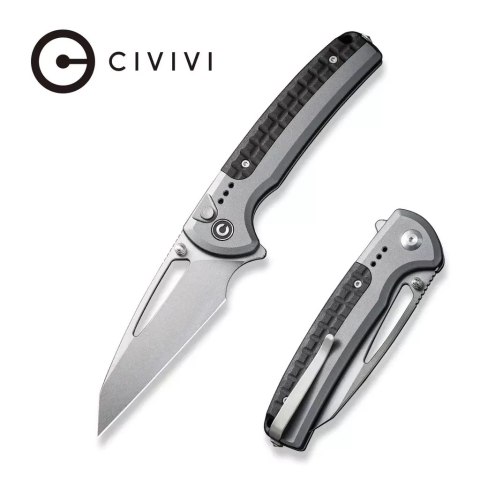 Nóż składany Civivi Sentinel Strike Gray Aluminium / Black FRN, Stonewashed K110 (C22025B-2) Civivi by WE Knife