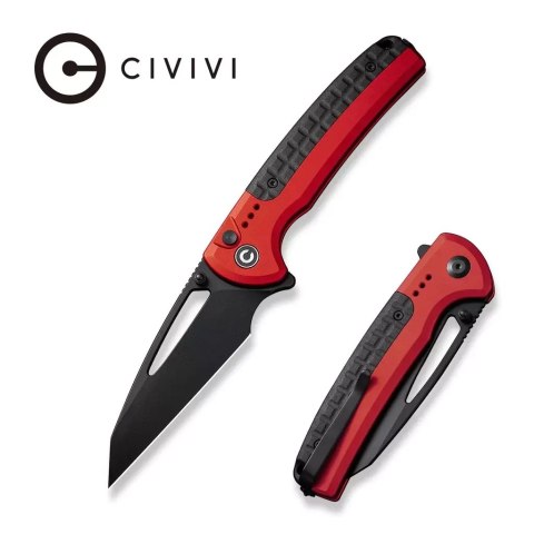 Nóż składany Civivi Sentinel Strike Red Aluminium / Black FRN, Black K110 (C22025B-1) Civivi by WE Knife