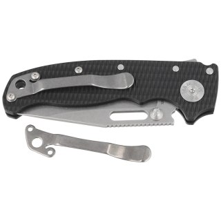 Nóż składany Demko AD20.5 Clip Point Black G10, Stonewashed CPM S35VN by Andrew Demko (205-S35-CPB) Demko Knives