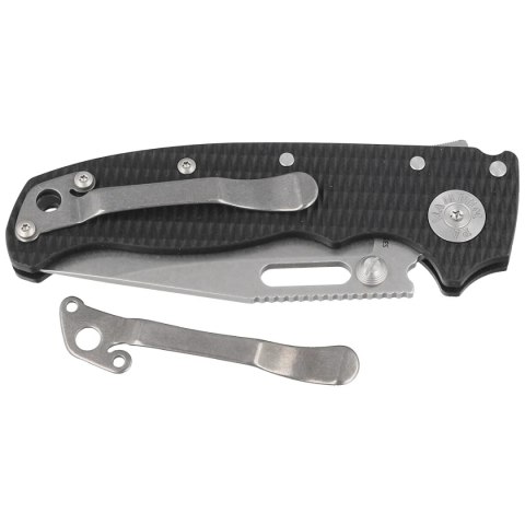 Nóż składany Demko AD20.5 Clip Point Black G10, Stonewashed CPM S35VN by Andrew Demko (205-S35-CPB) Demko Knives