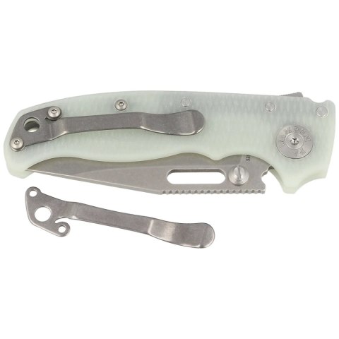 Nóż składany Demko AD20.5 Clip Point Natural G10, Stonewashed CPM S35VN by Andrew Demko (205-S35-CPN) Demko Knives