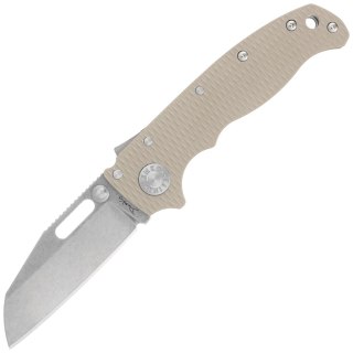Nóż składany Demko AD20.5 Shark Foot Coyote Tan G10, Stonewashed CPM 3V by Andrew Demko (205-3V-SFCT) Demko Knives