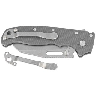 Nóż składany Demko AD20.5 SF Grey Grivory, Stonewashed AUS10A by Andrew Demko (AD20.5-10A-GREY GRIVORY-SF) Demko Knives