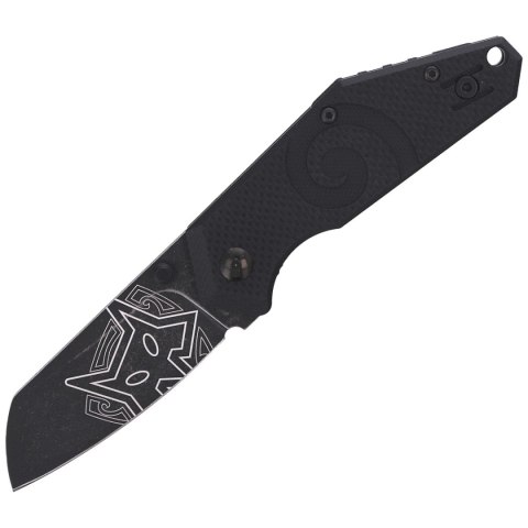 Nóż składany FOX Kea Black G10, Black Stonewashed N690Co by Jared Wihongi (FX-650) FOX