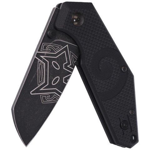 Nóż składany FOX Kea Black G10, Black Stonewashed N690Co by Jared Wihongi (FX-650) FOX
