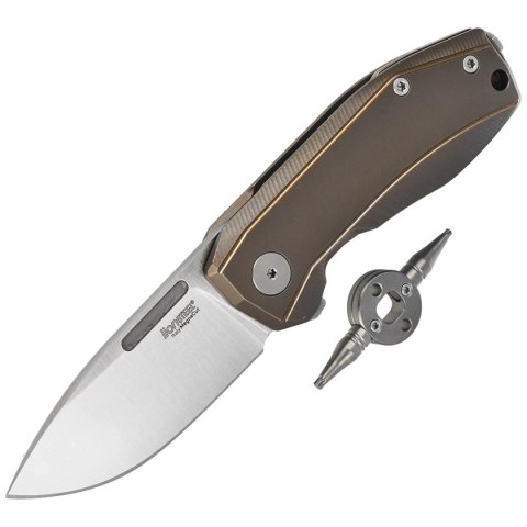Nóż składany LionSteel Nano Bronze Titanium, Satin MagnaCut (NA01 BR) LionSteel