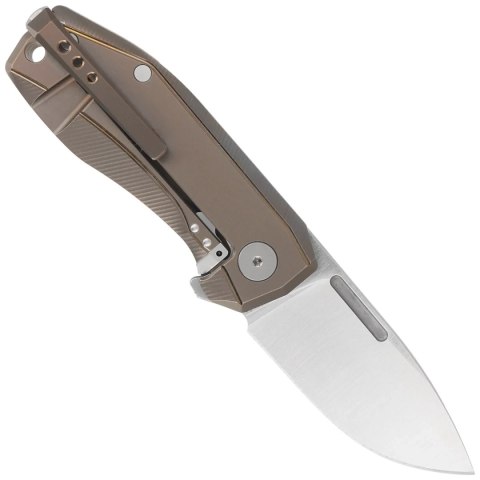 Nóż składany LionSteel Nano Bronze Titanium, Satin MagnaCut (NA01 BR) LionSteel