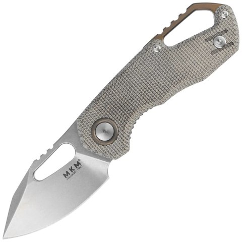 Nóż składany MKM Isonzo Clip Point Green Canvas Micarta, Stonewashed M390 by Jesper Voxnæs (MK FX03M-3GC) MKM - Maniago Knife Makers