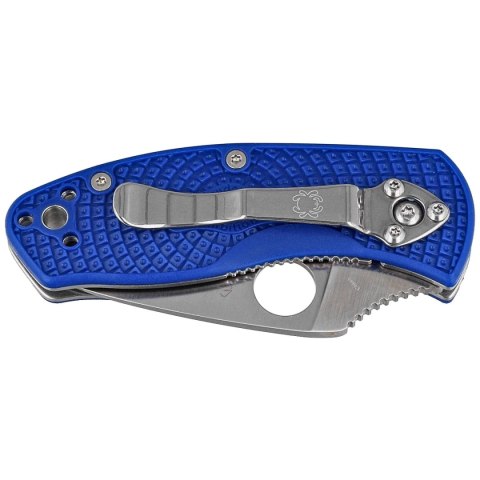 Nóż składany Spyderco Ambitious Lightweight Blue FRN, Satin Plain CPM S35VN (C148PBL) Spyderco Inc.