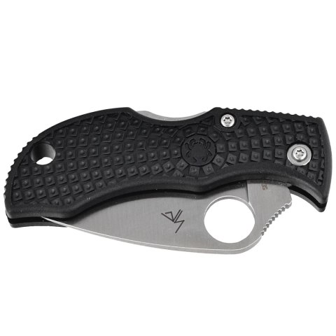 Nóż składany Spyderco Manbug Leaf Black Lightweight FRN, Satin Plain VG-10 by Sal Glesser (MBKLFP) Spyderco Inc.