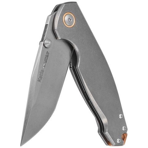 Nóż składany Viper Katla Gray Titanium, Stonewashed M390 by Jesper Voxnæs (V5982TI) Viper by Tecnocut